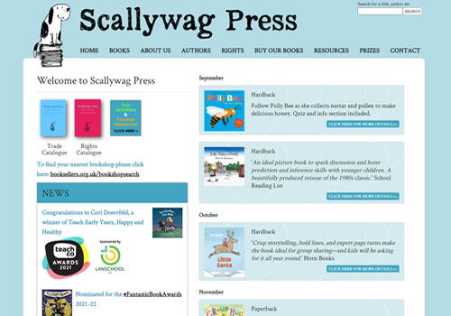 Scallywag Press website